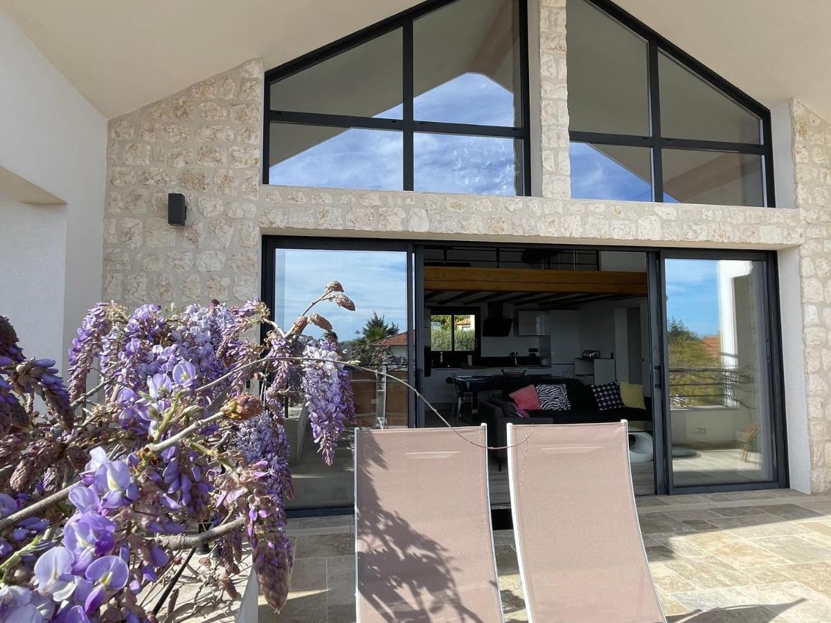 Sublime Haut De Villa Apercu Mer /Hippodrome / Cagnes-sur-Mer Exterior foto