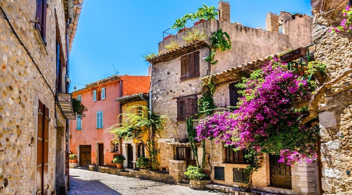 Sublime Haut De Villa Apercu Mer /Hippodrome / Cagnes-sur-Mer Exterior foto